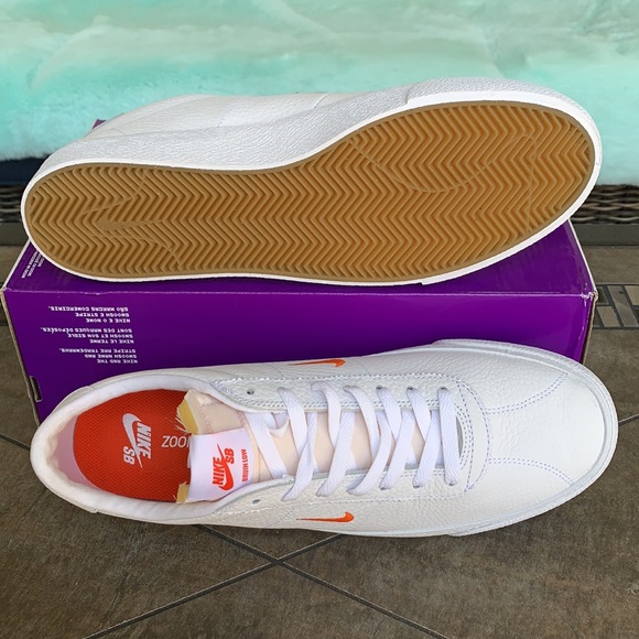 NIKE SB ZOOM BRUIN WHITE/TEAM ORANGE-WHITE MENS - Picture 6 of 16